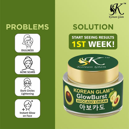 Avocado Korean Skin Brightening and Whitening Cream