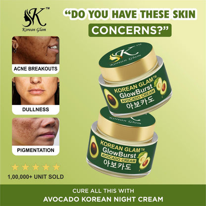 Avocado Korean Skin Brightening and Whitening Cream