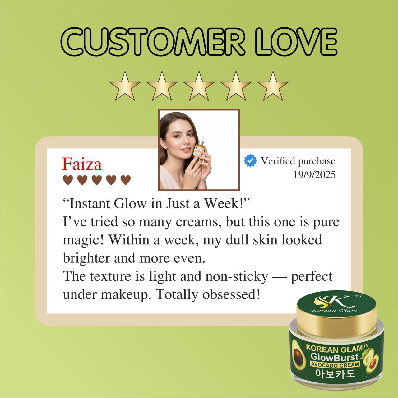 Avocado Korean Skin Brightening and Whitening Cream