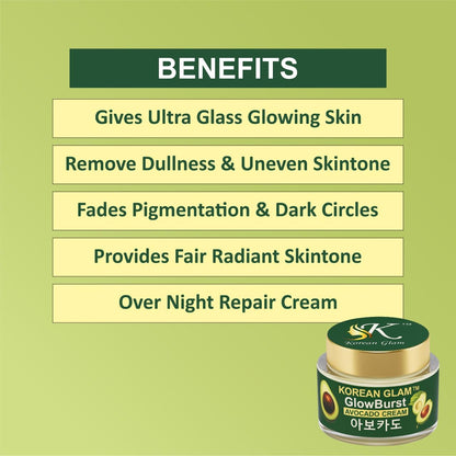 Avocado Korean Skin Brightening and Whitening Cream