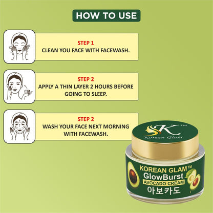 Avocado Korean Skin Brightening and Whitening Cream